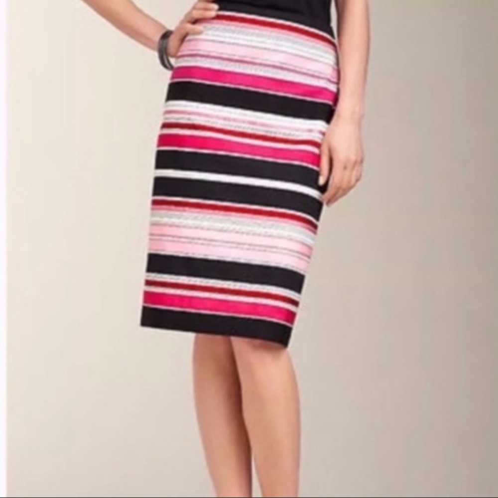 Talbots Stripes Pencil Skirt